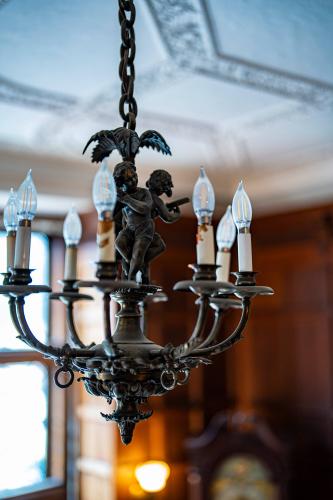 Chandelier for the Cranbrook House First Floor Landing photographed by Eric Perry, 2022
©  Edward F…