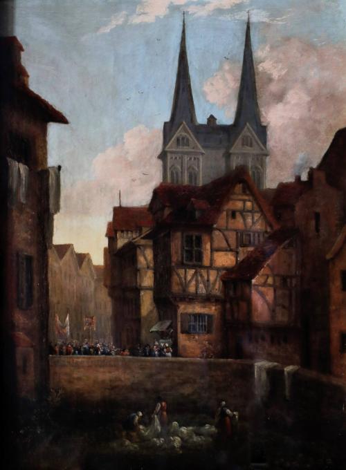 Street Scene, Ghent, by Richard Parkes Bonington. Photographed by Sophie Russell-Jeffery, 2024.…